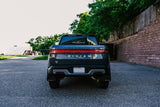 Rally Armor 2022 Rivian R1T Black UR Mud Flap w/ Tangerine Scream Logo MF18-UR-BLK/TS