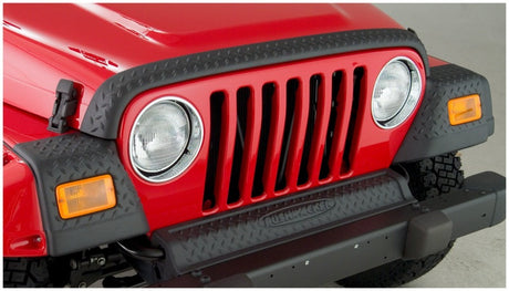 Bushwacker 97-06 Jeep Wrangler Trail Armor Hood Stone Guard and 2 Front Corners - Black 14005