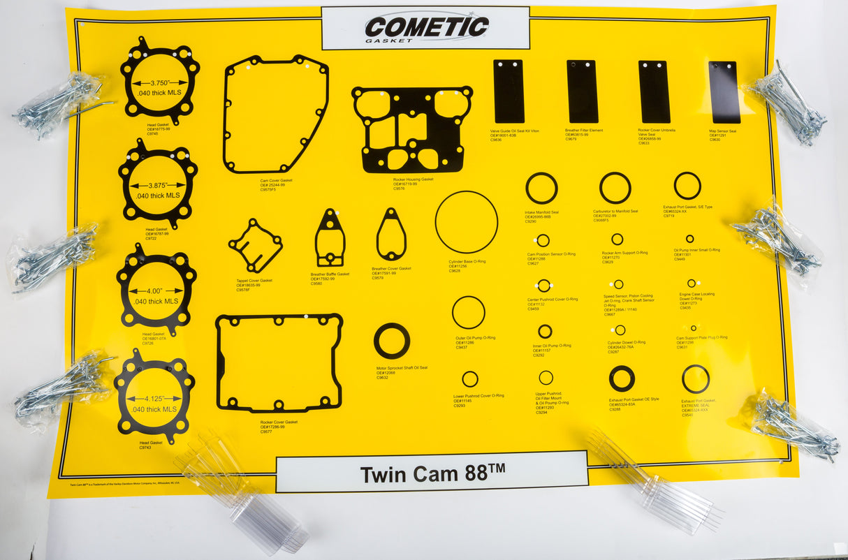 COMETIC Gasket Board Hd 86-00 Xl Evo Hd 86-00 Xl Evo C9233F
