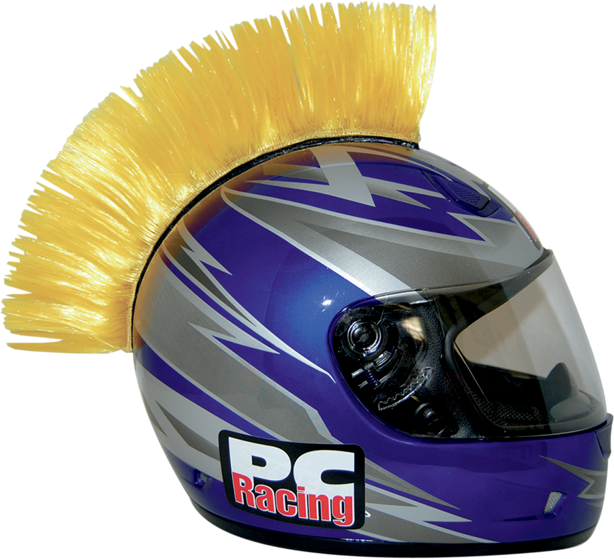 PC RACING Helmet Mohawk - Yellow PCHMYELLOW