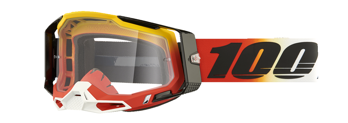 100% Racecraft 2 Goggles - Ogusto - Clear 50009-00024