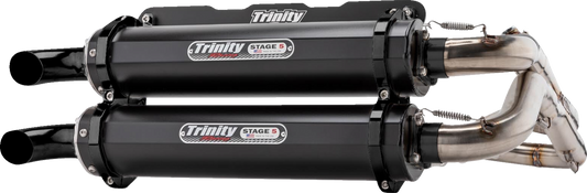 TRINITY RACING Dual Exhaust - Cerakote Black TR-4166D-C2