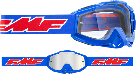 FMF PowerBomb Goggles - Rocket - Blue - Clear F-50036-00002 2601-2973