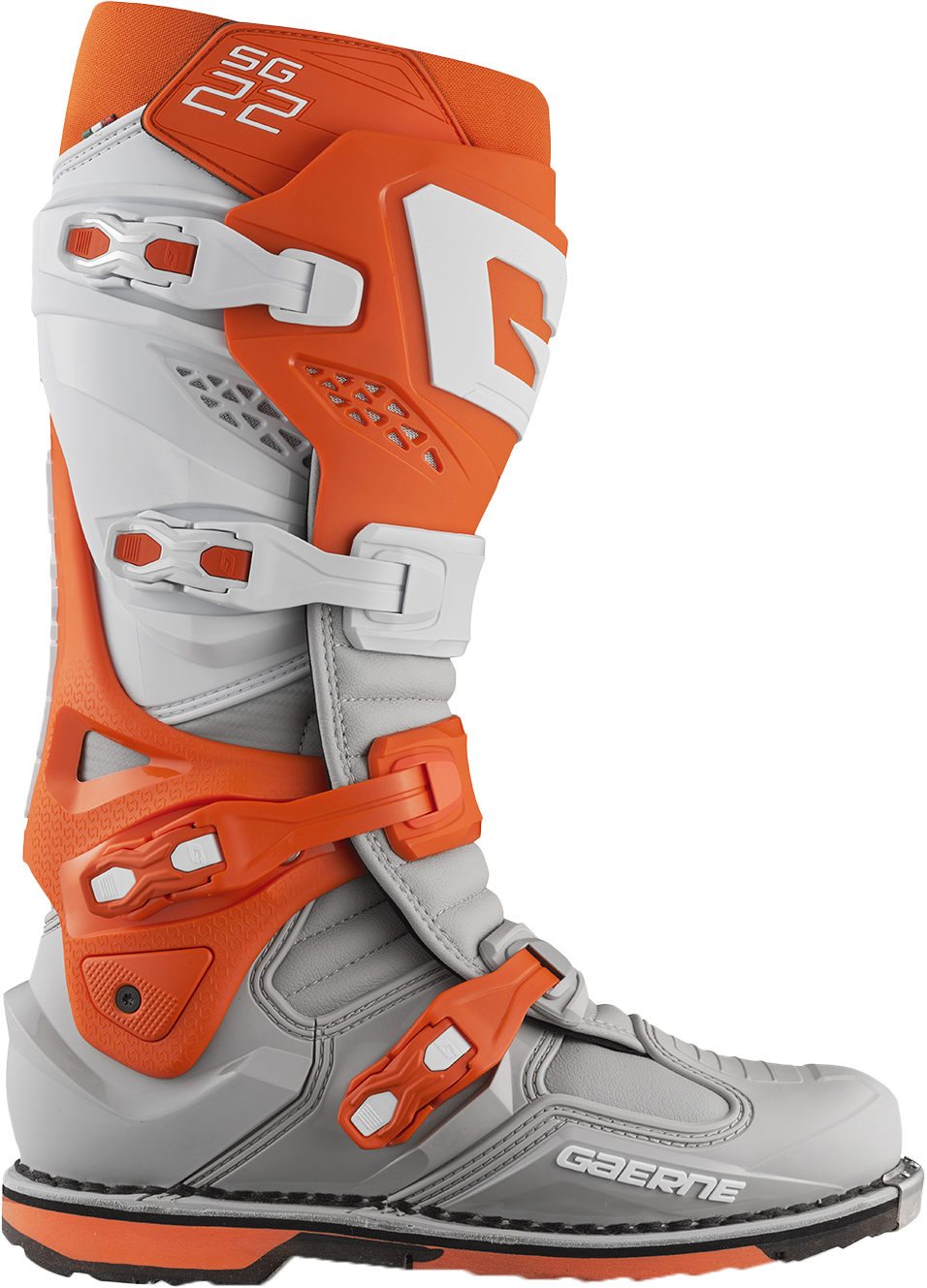 GAERNE Sg-22 Boots Orange/White/Grey Sz 8 2262-008-42