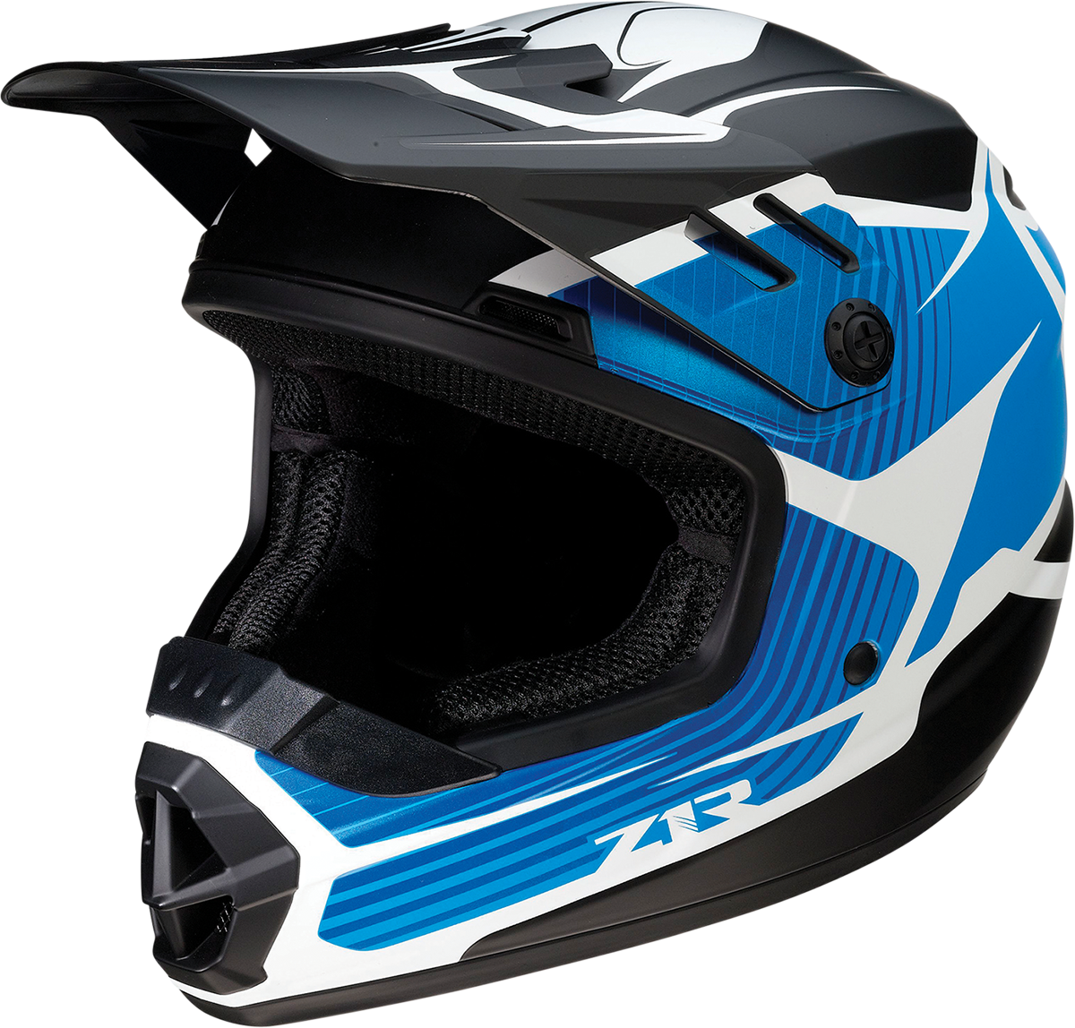 Z1R Youth Rise Helmet - Flame - Blue - Small 0111-1448