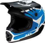 Z1R Youth Rise Helmet - Flame - Blue - Large 0111-1450