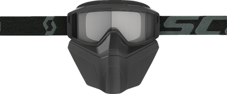 SCOTT Primal Snow Goggles - Safari Facemask - Black - Clear 278608-0001043