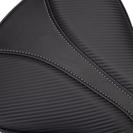 SADDLEMEN Dominator Pillion Pad - Standard Reach - Black w/ Gray Stitching - FL/FX '06-'17 806-12-0162