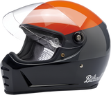 BILTWELL Lane Splitter Helmet - Gloss Podium Orange/Gray/Black - Small 1004-550-102