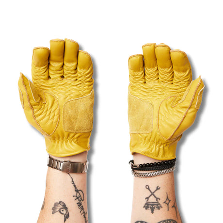 IN STOCK IMPERIAL MOTO  Scrambler Gloves - YELLOW - LARGE