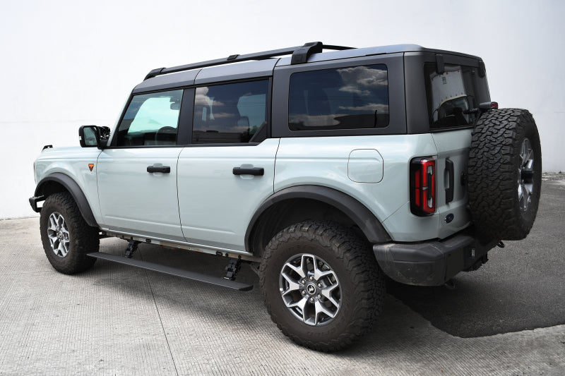 Go Rhino 21-23 Ford Bronco 4dr E-BOARD E1 Electric Running Board Kit (No Drill) - Tex. Blk 20412974PC