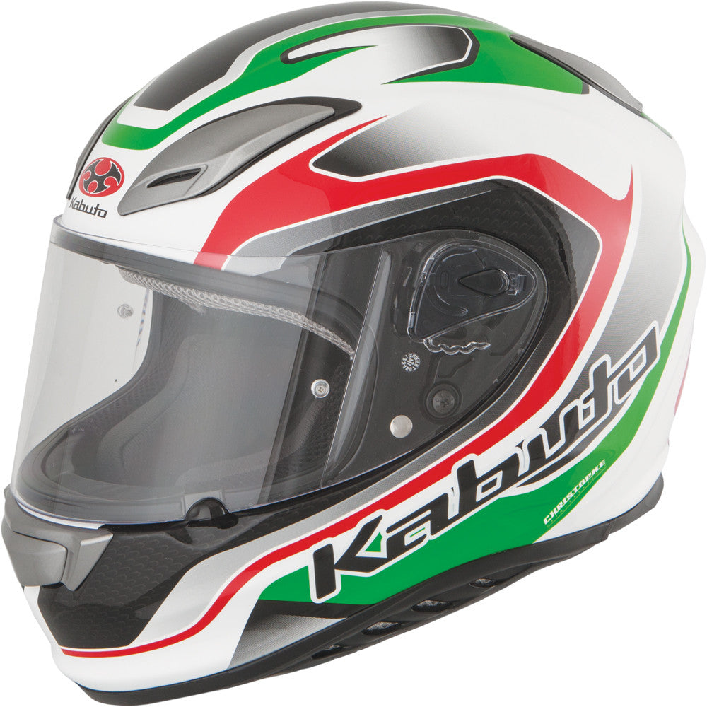 KABUTOAeroblade Iii Torrent Helmet White/Green/Red X7889416