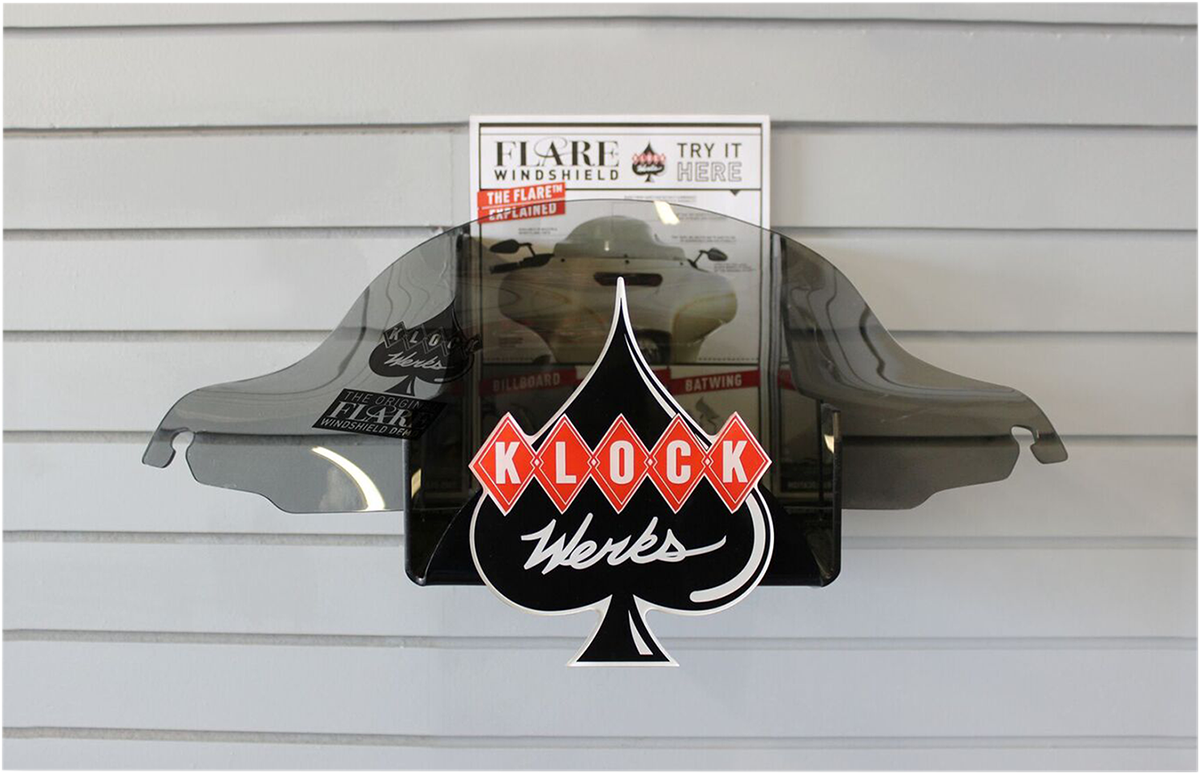 KLOCK WERKS Flare Windshield Display with Flyer KWW-01-0301