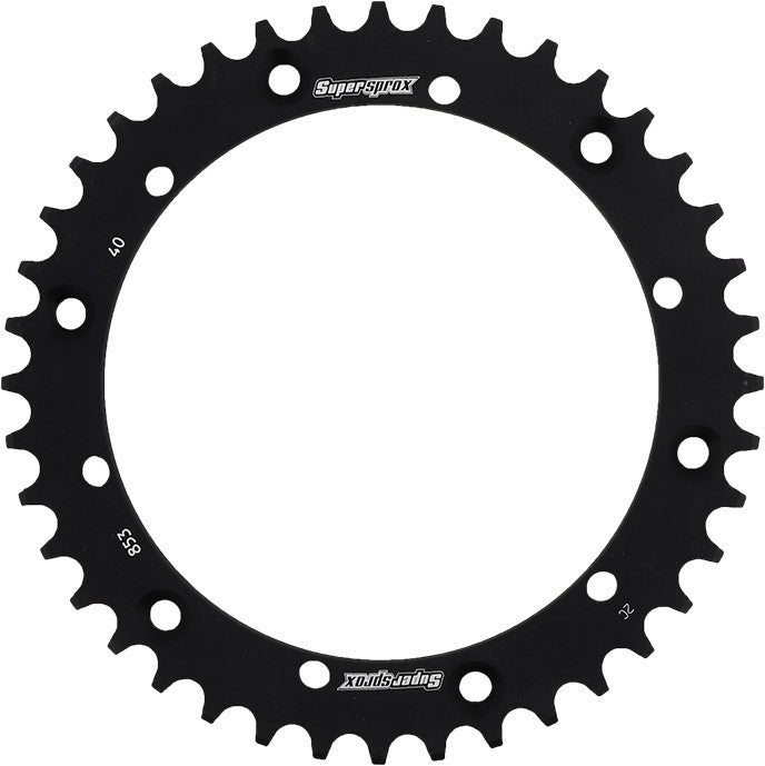 SUPERSPROX Rear Sprocket Aluminum 40t-520 Blk Yam RAL-853-40-BLK