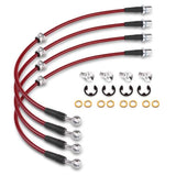 Power Stop 05-13 Toyota 4Runner Front SS Braided Brake Hose Kit BH00133