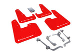 Rally Armor V2 08-11 STI (hatch only) / 11 WRX (hatch only) UR Red Mud Flap w/ White Logo MF15-UR-RD/WH