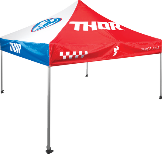 THOR Track Canopy - 10' x 10' - Red/White/Blue 4030-0066