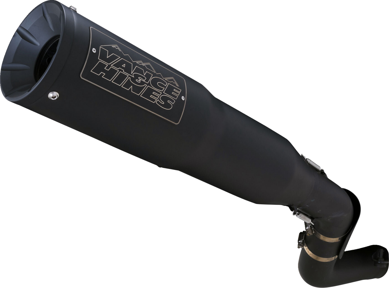 VANCE & HINES Adventure Hi-Output 450 Slip-On Muffler - Black - Stainless Steel Pan America 1250 46533