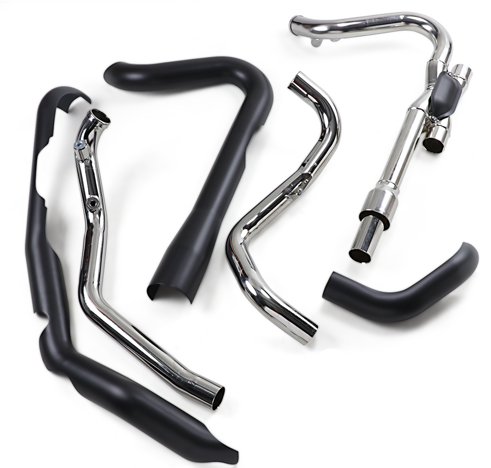 COBRA Dual Bung Headpipes - Black USE17-18 AFTRMRKT MUFFLRS 6255DBRB