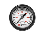 Grams Performance Universal 0-120 PSI Fuel Pressure Guage - White Face G2-99-1200W