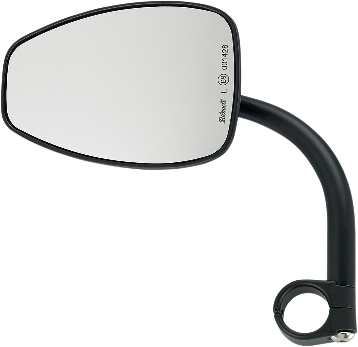 BILTWELL Mirror w/mount - Tear Drop - Black 6504-501-131