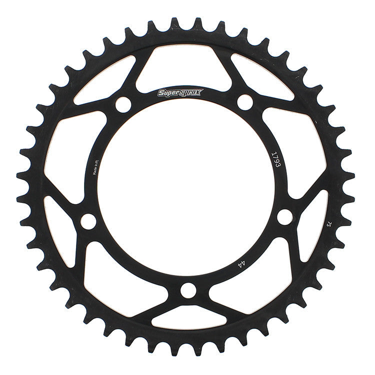 SUPERSPROX Rear Sprocket Steel 44t-520 Blk Hay/Suz/Tri RFE-1793-44-BLK