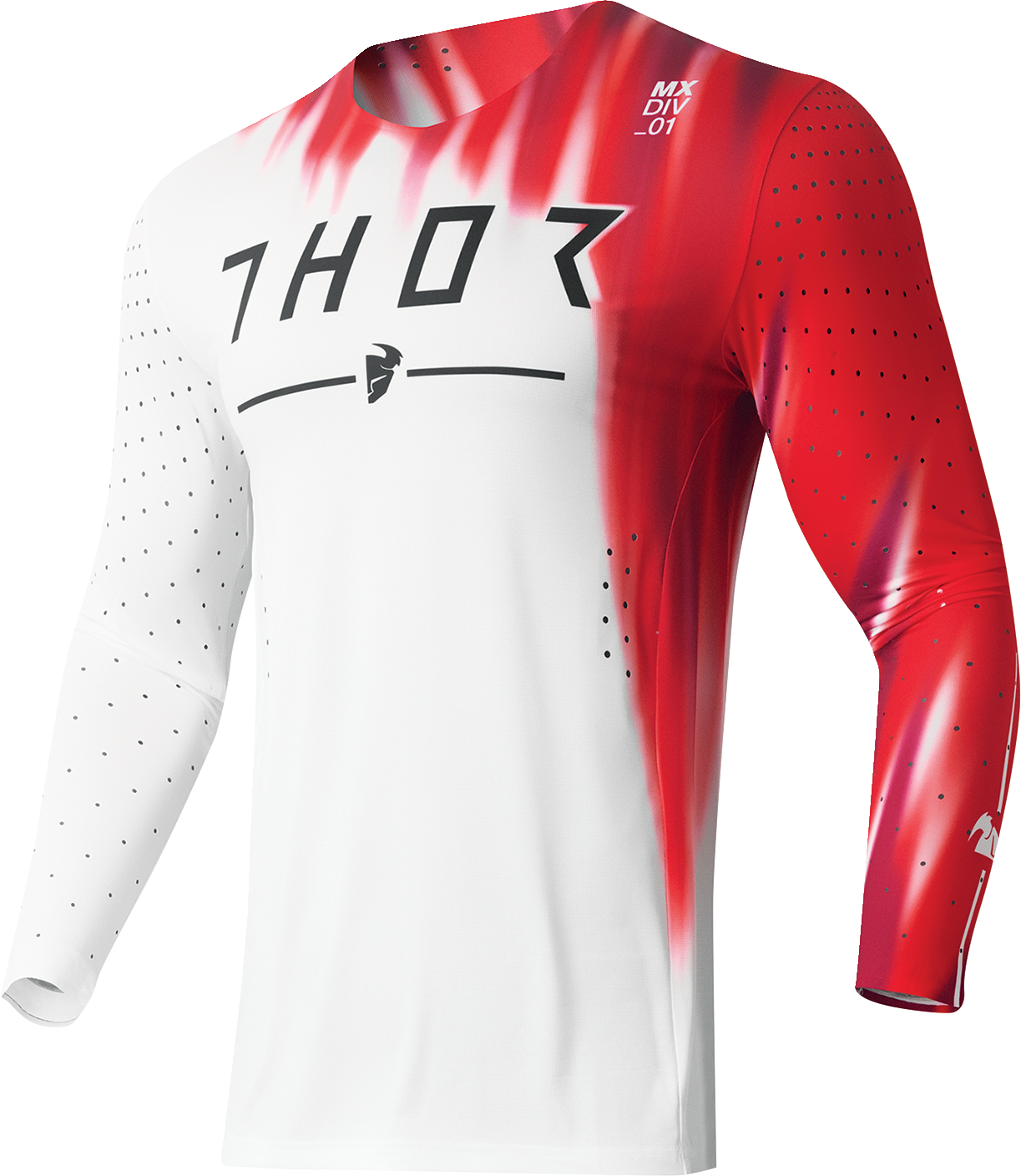 THOR Prime Freeze Jersey - White/Red - Large 2910-7463