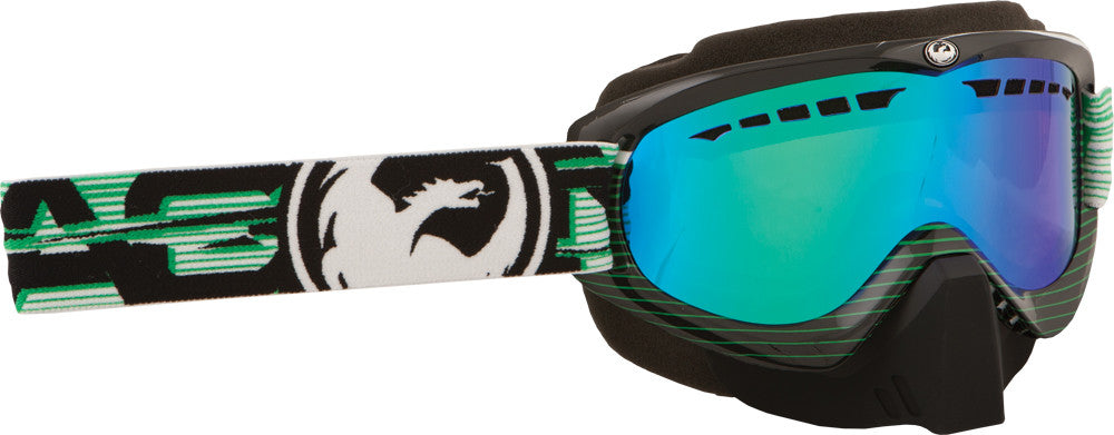DRAGON Mdx Goggle Nerve Green W/Green Ion. Lens 722-1721