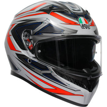 AGV K3 Helmet - Space - Matte White/Red Fluo - 2XL 2118381004-020-XXL