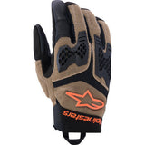 ALPINESTARS Manti Air Gloves - Dark Khaki/Black/Fluo Orange - Small 3570225-8038-S