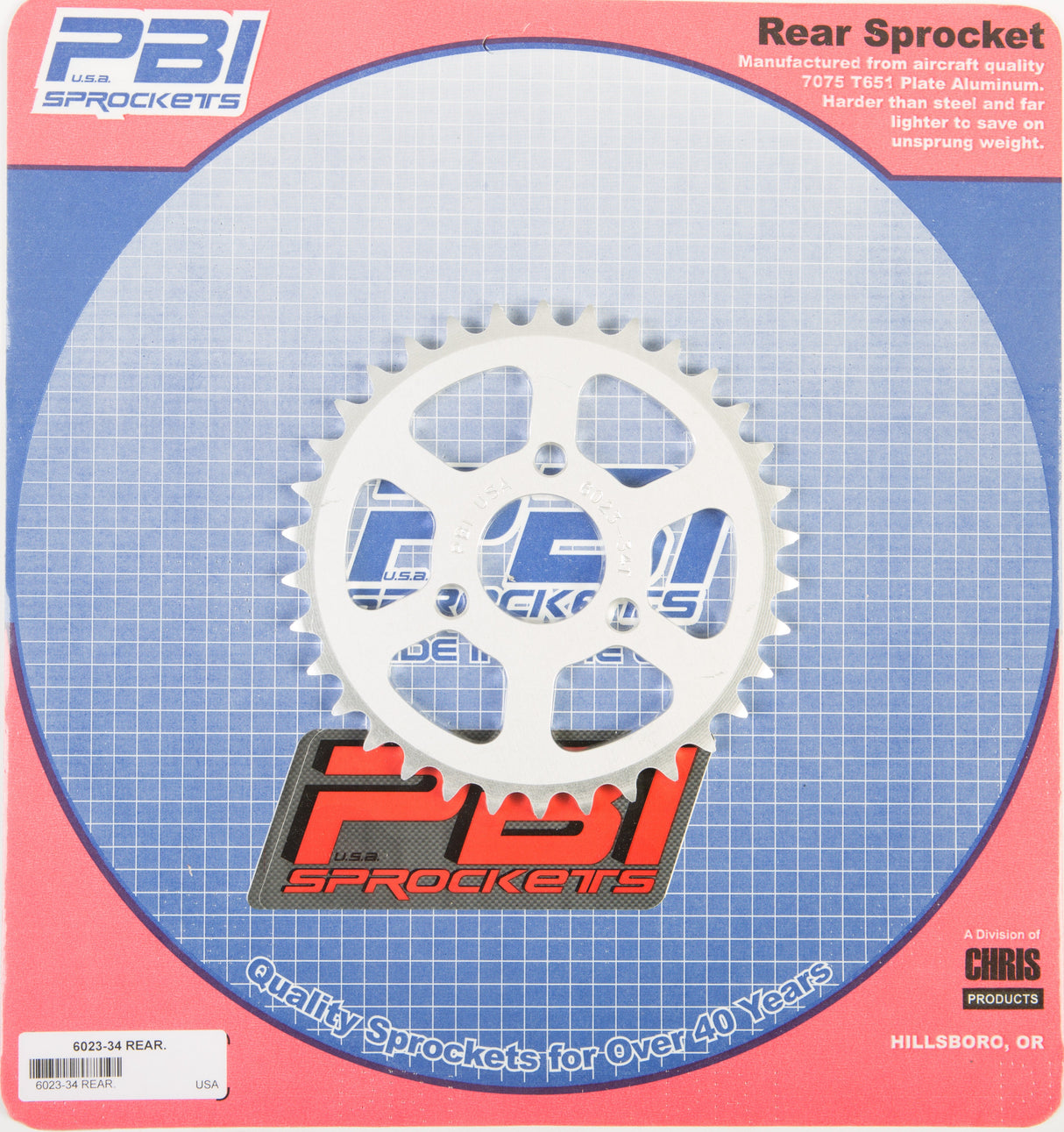 PBIRear Sprocket Aluminum 34t-420 Kaw/Suz6023-34-1