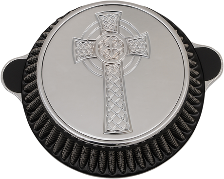 LA CHOPPERS Celtic Cross Air Cleaner - Chrome - M8 LA-2397-03