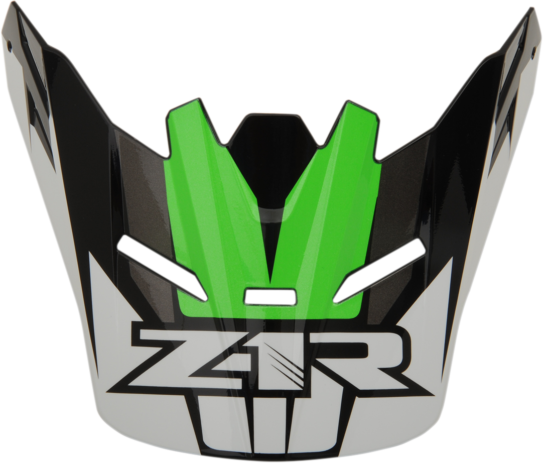 Z1R Youth Rise Visor Kit - Ascend - Green 0133-1057