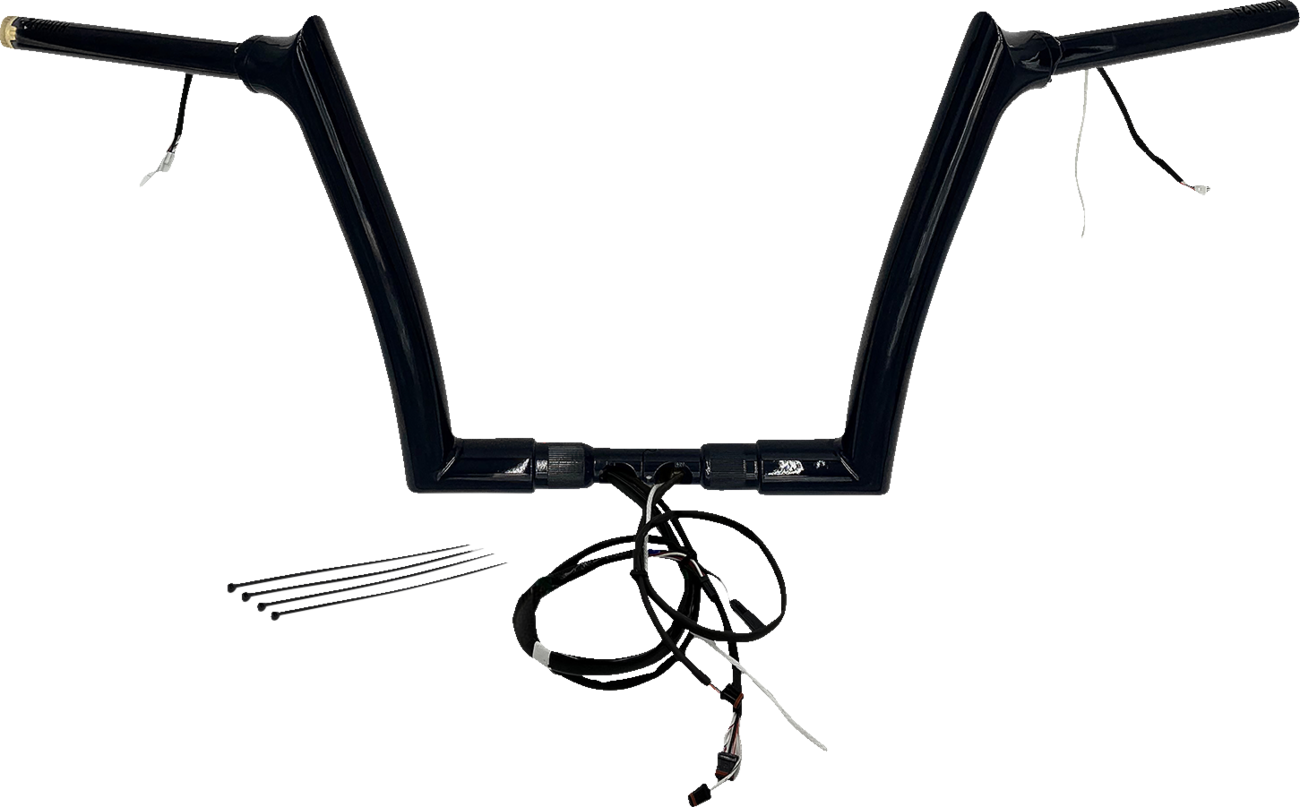 FAT BAGGERS INC. Handlebar Kit - Pointed Top - 12" - Black 812912-B