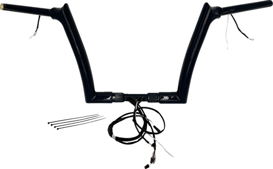 FAT BAGGERS INC. Handlebar Kit - Pointed Top - 12" - Black 812912-B