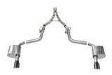 Corsa 15-21 Charger SRT/Hellcat/Redeye 2.75in Valved Catback DRE w/ Single 4.5in Blk PVD Tips 21072BLK