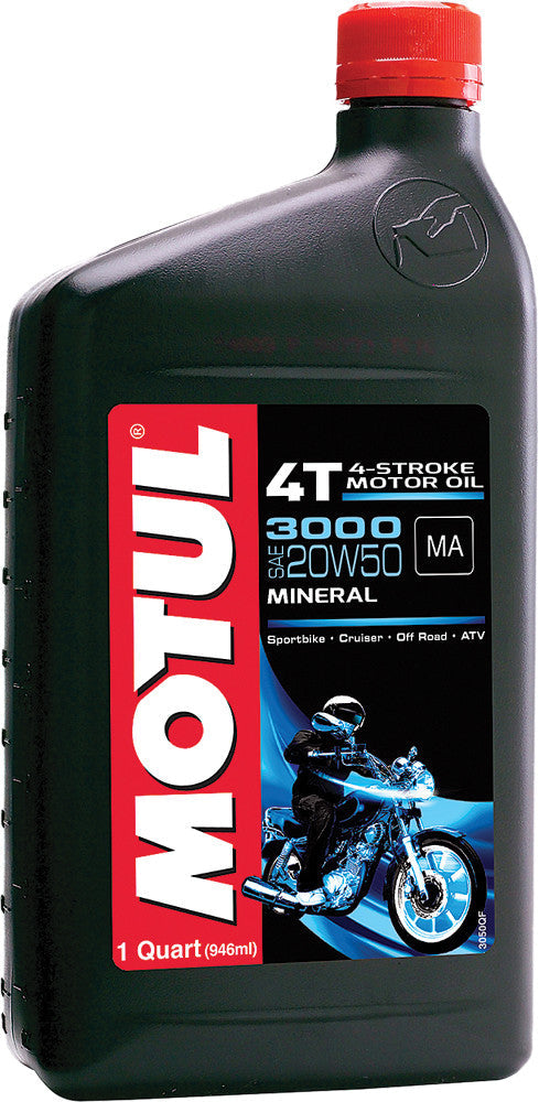 MOTUL3000 Petroleum Oil 20w-50 1qt108076