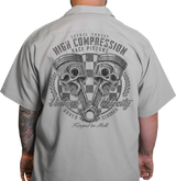 LETHAL THREAT High Compression Pistons Shop Shirt - Gray - Large DG60163L