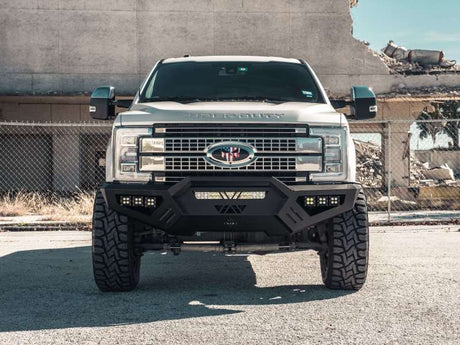 Road Armor 17-20 Ford F-250 SPARTAN Front Bumper Bolt-On Pre-Runner Guard - Tex Blk 6172XFPRB