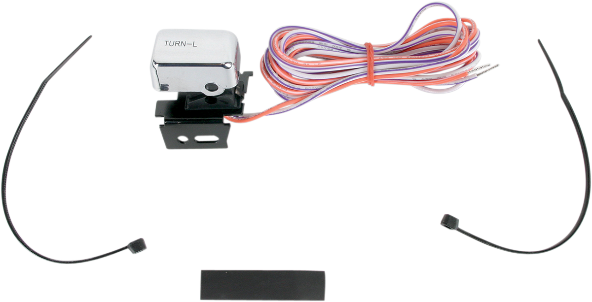 DRAG SPECIALTIES Kit de interruptores - Lado izquierdo - Señal de giro - Cromo H18-0333C-L