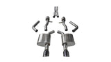 Corsa 15-16 Dodge Charger SRT / Scat Pack / R/T 6.4L Black Sport Cat-Back Exhaust 14995BLK