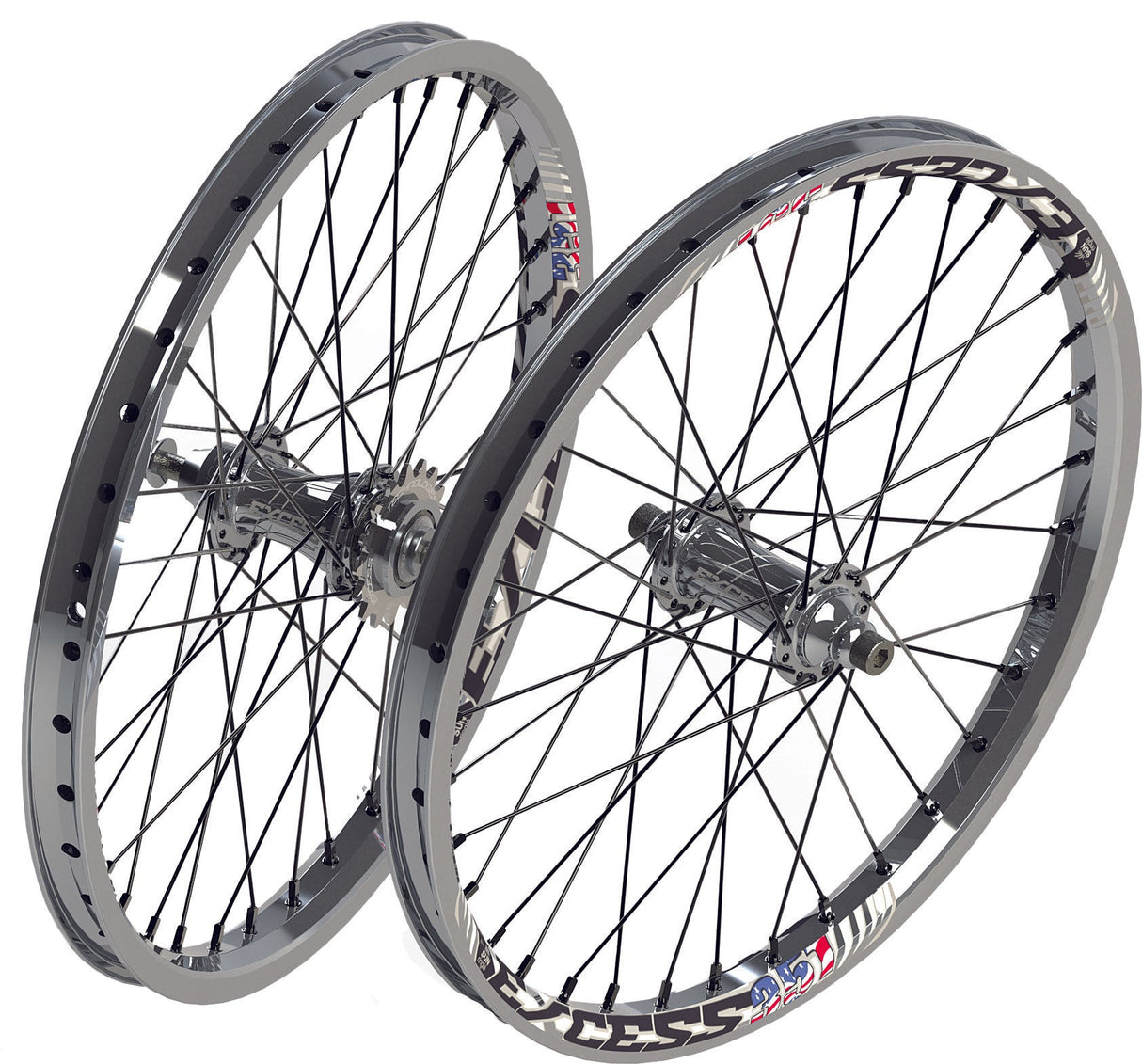 EXCESS 351 Pro Wheel Set Polished 20x1.75" EXWH0175PLPL