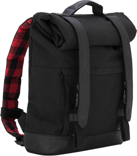 BURLY BRAND Roll Top Backpack - Black B15-1020B