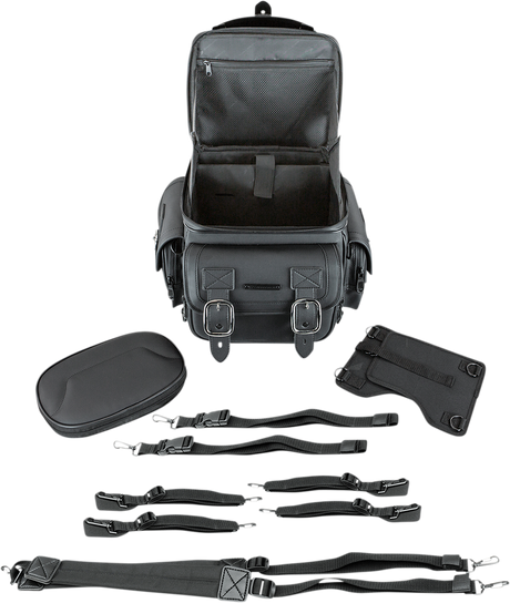 SADDLEMEN BR1800D Sissy Bar Bag - Black EX000971