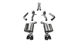 Corsa 15-17 Dodge Challenger Hellcat Dual Rear Exit Sport Exhaust w/ 3.5in Black Tips 14987BLK