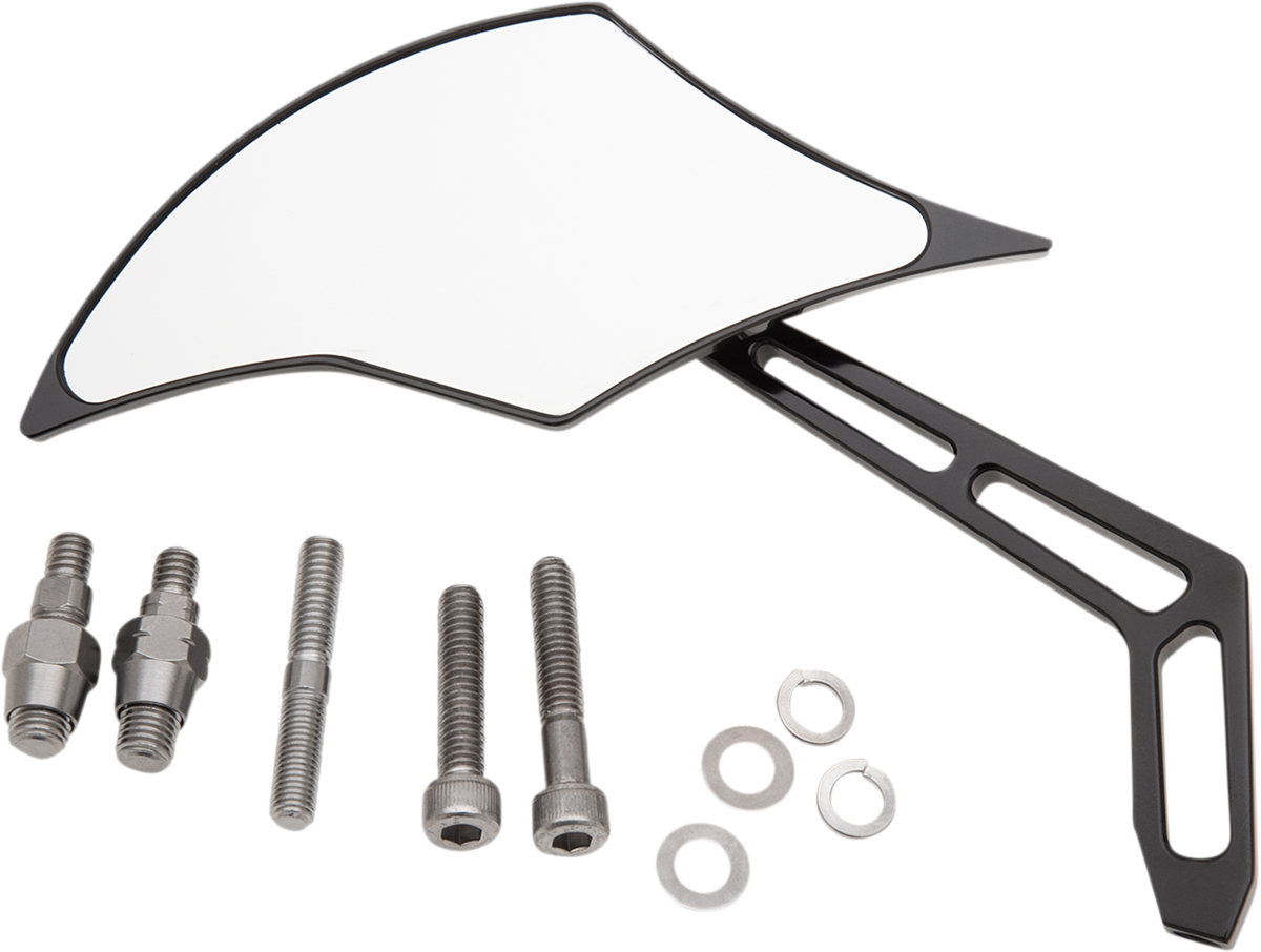 PRO-ONE PERF.MFG. Mirror - Black - Left 102300AB