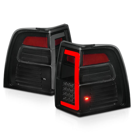 ANZO 07-17 Ford Expedition LED Taillights w/ Light Bar Black Housing Smoke Lens 311409