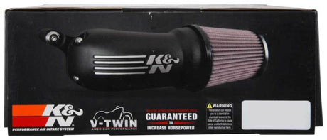 K&N 01-17 Harley Davidson Softail / Dyna FI Performance Air Intake System Silver 57-1137S