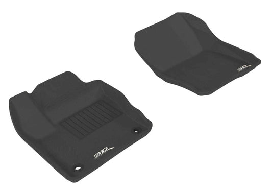 3D MAXpider 2012-2018 Ford Focus Kagu 1st Row Floormat - Black L1FR02911509