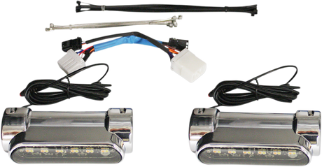 CUSTOM DYNAMICS Engine Guard Light - '97-'13 FLH - Chrome CD-CB-AW-HD-C